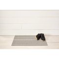 Chilewich 28 in. L X 18 in. W Gray/White Skinny Stripe Polyester/Vinyl Door Mat 200134-001